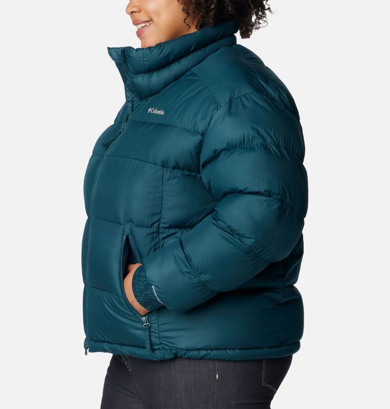 Black Super Cropped Peach Skin Puffer