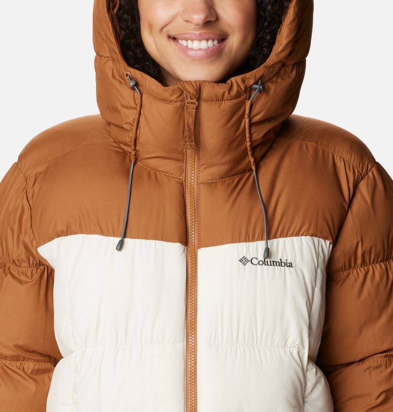 Women's Pike Lake II Insulated Jacket, Color: Camel Brown, Chalk, image 4