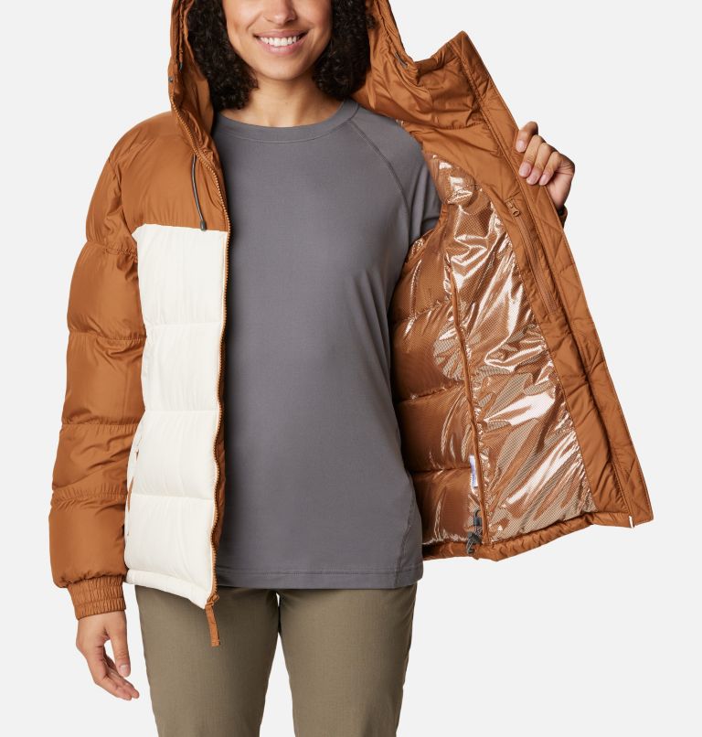 Women's Pike Lake II Insulated Jacket, Color: Camel Brown, Chalk, image 5