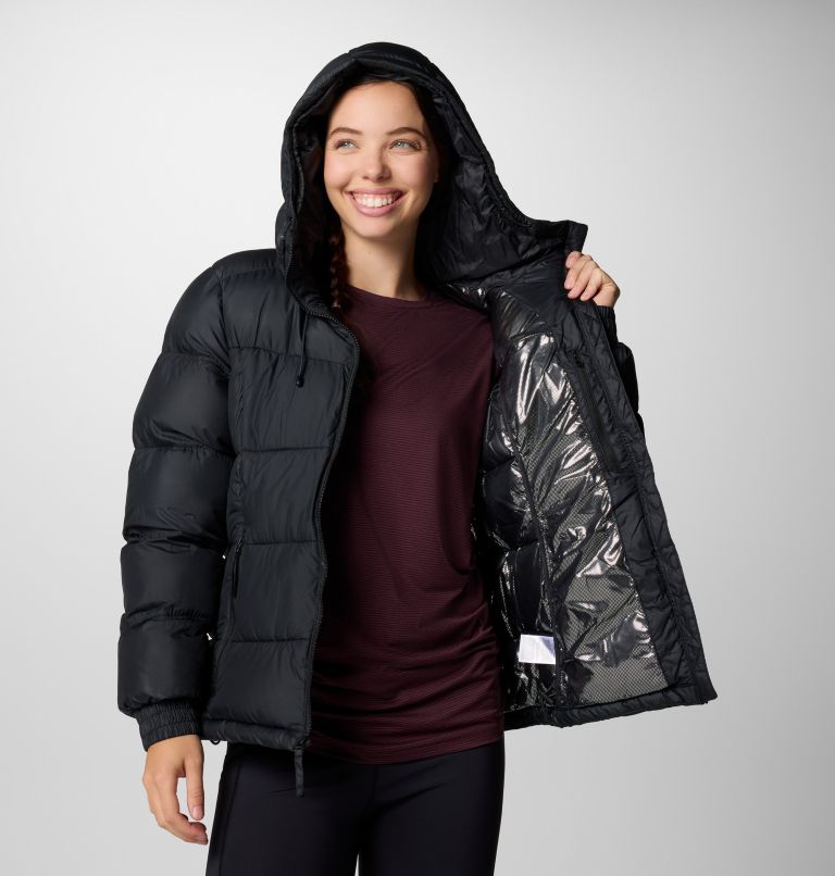 Women's Pike Lake II Insulated Hooded Puffer Jacket, Color: Black, image 6