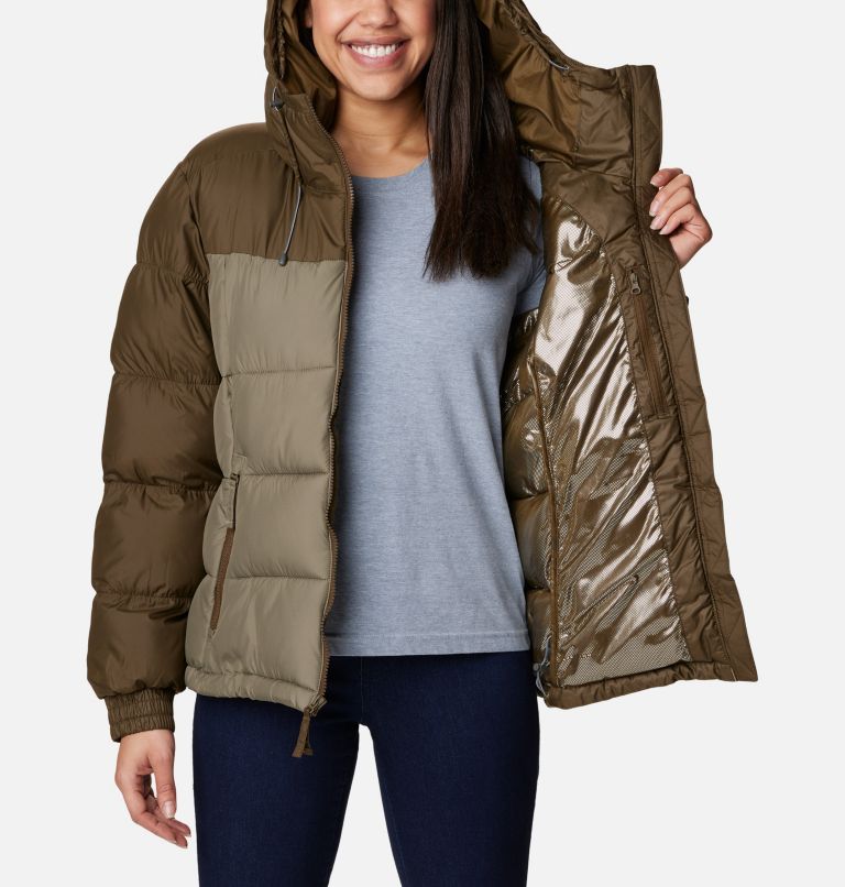 Thumbnail: Women's Pike Lake II Hooded Puffer Jacket, Color: Olive Green, Stone Green, image 5