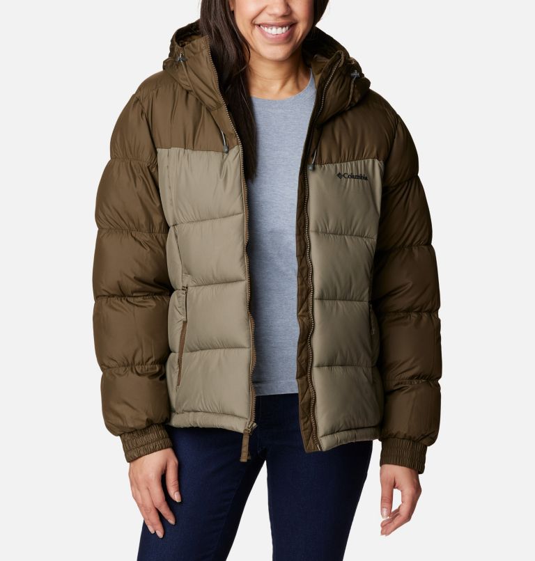 Thumbnail: Women's Pike Lake II Hooded Puffer Jacket, Color: Olive Green, Stone Green, image 8