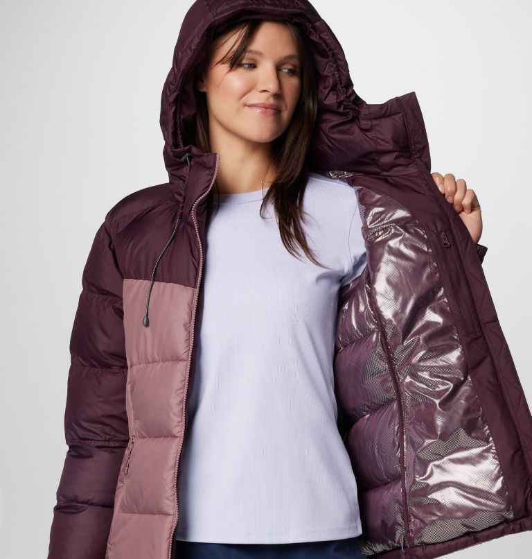 Women's Pike Lake II Insulated Hooded Puffer Jacket, Color: Moonvista, Fig, image 6