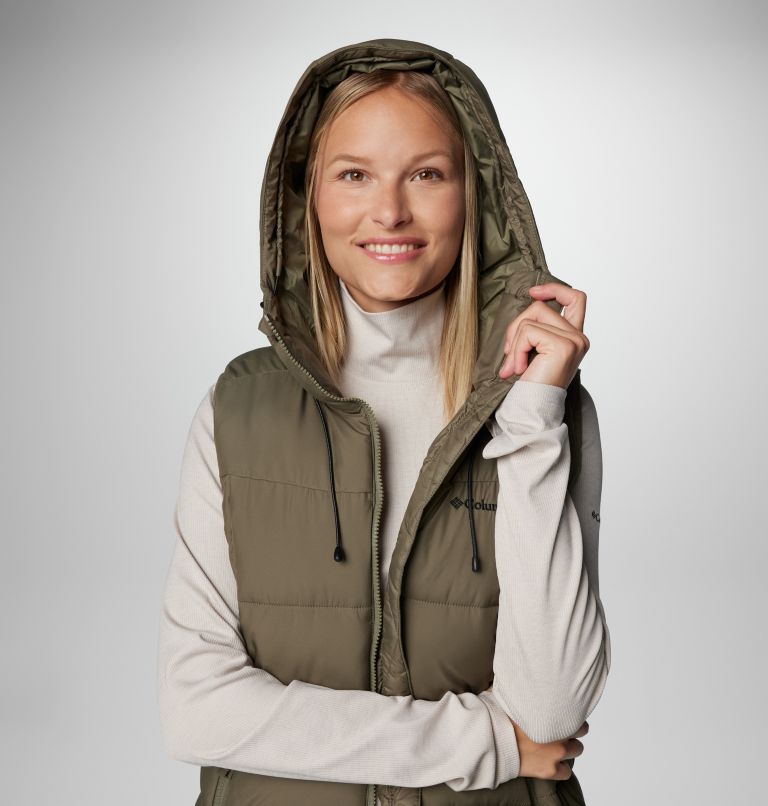 Chaleco acolchado con aislamiento Pike Lake II para mujer, Color: Stone Green, image 8