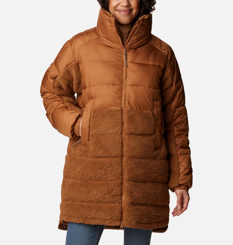 Women's Leadbetter Point™ Insulated Long Sherpa Hybrid Puffer Jacket