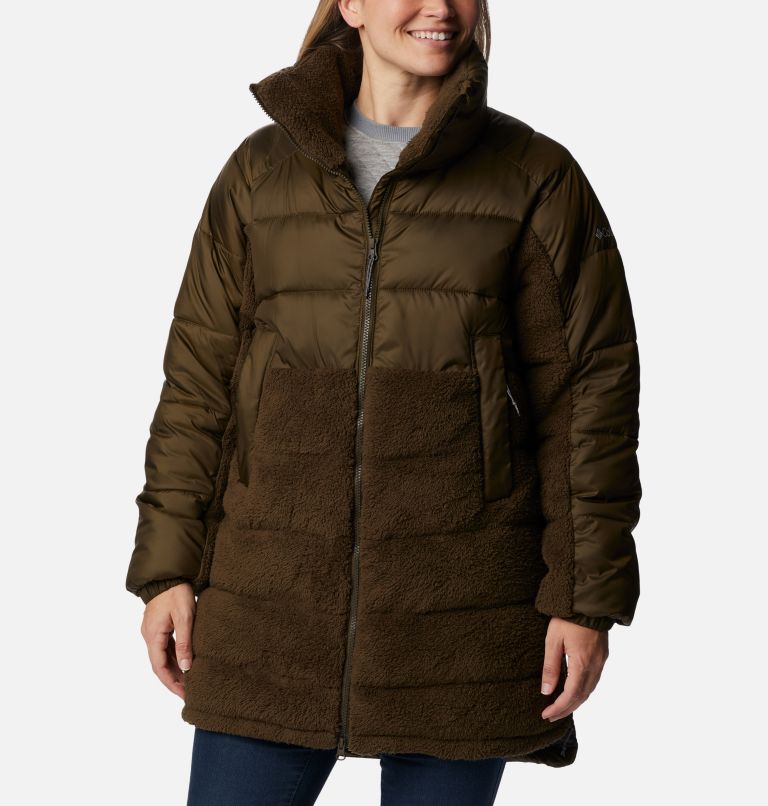 Women's Leadbetter Point™ Insulated Long Sherpa Hybrid Puffer Jacket |