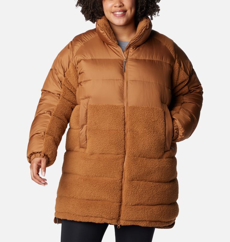 Women's plus size store columbia puffer jacket