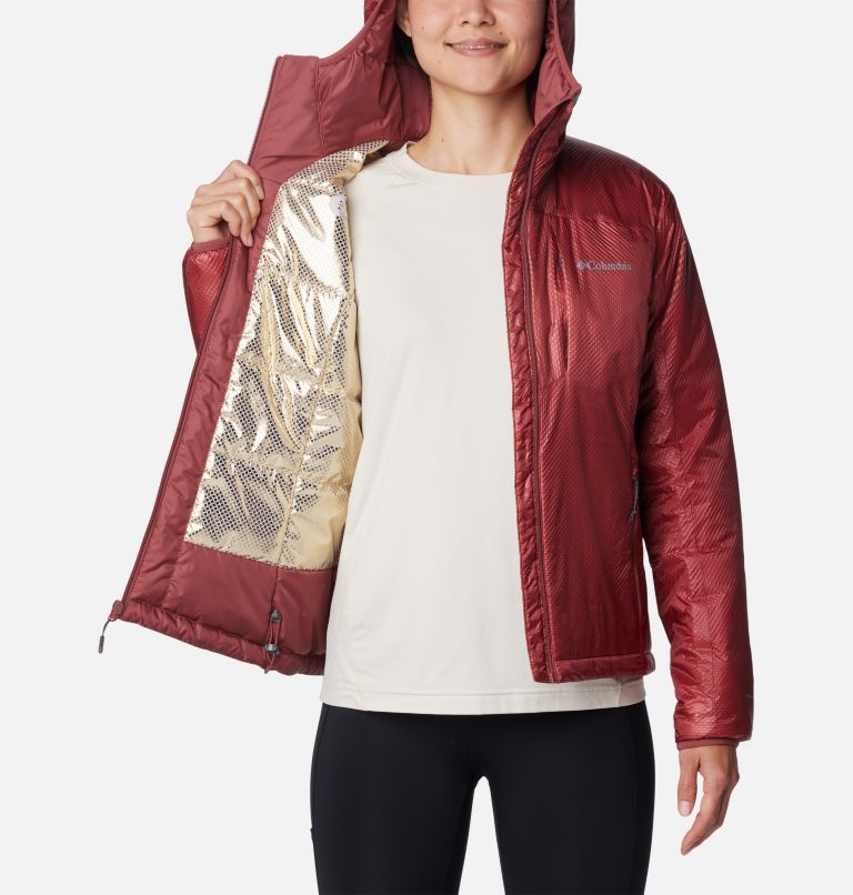 Women's Arch Rock Double Wall Elite Hooded Jacket, Color: Beetroot, image 5