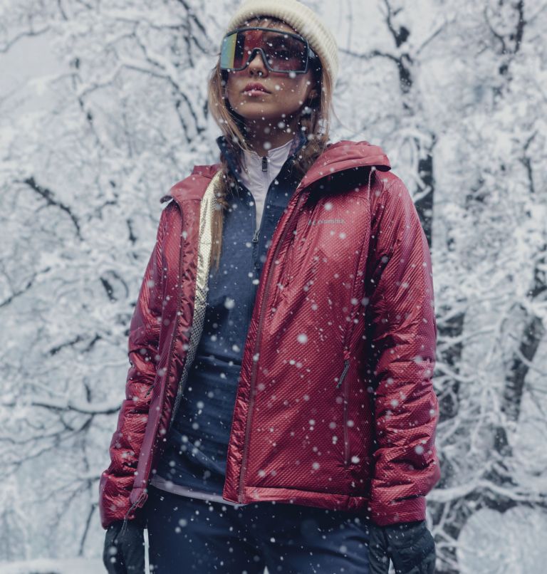 Women's Arch Rock Double Wall Elite Hooded Jacket, Color: Beetroot, image 9