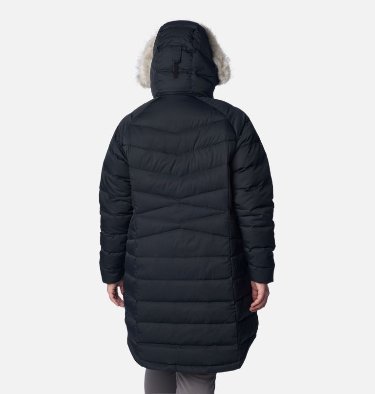 Women's Plus Size Plus Size Longline Puffer Jacket Black