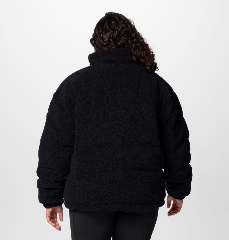 Women's Sherpa Ruby Falls Novelty Jacket - Plus Size, Color: Black Doodle Sherpa, image 2