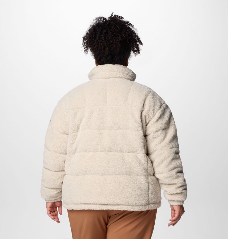 Women's Sherpa Ruby Falls Novelty Jacket - Plus Size, Color: Dark Stone Doodle Sherpa, image 2