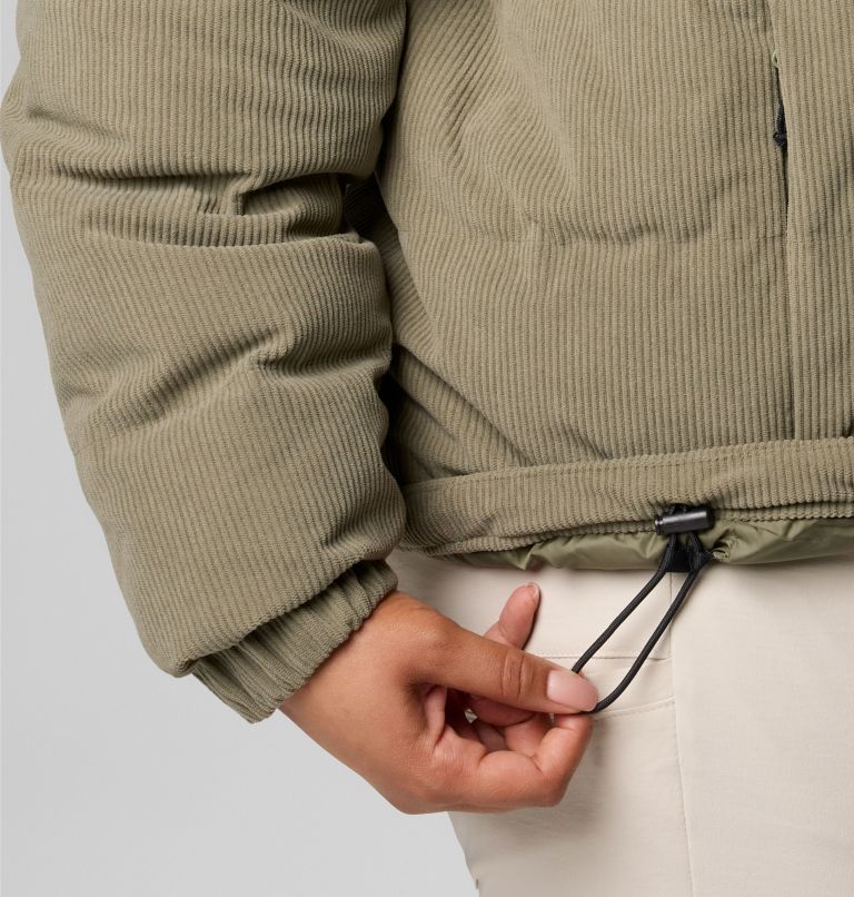 Women's Sherpa Ruby Falls Novelty Jacket - Plus Size, Color: Stone Green Corduroy, image 7