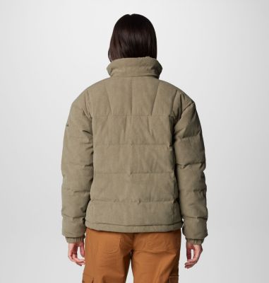 Women's Ruby Falls II Novelty Sherpa Puffer Jacket, Color: Stone Green Corduroy, image 10