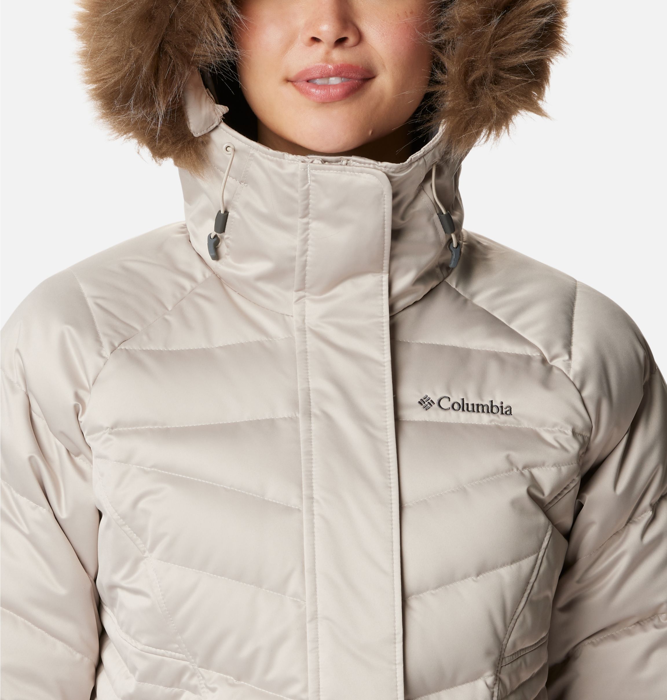 Columbia Sportswear Womens Hellfire Mid Down Jacket Tradewinds Grey Medium  >>> Be sure to …