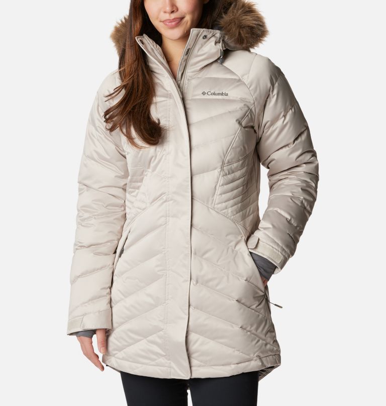 Columbia Cool Intervention Women's Fleece Jacket Coat (Medium, Ivory)