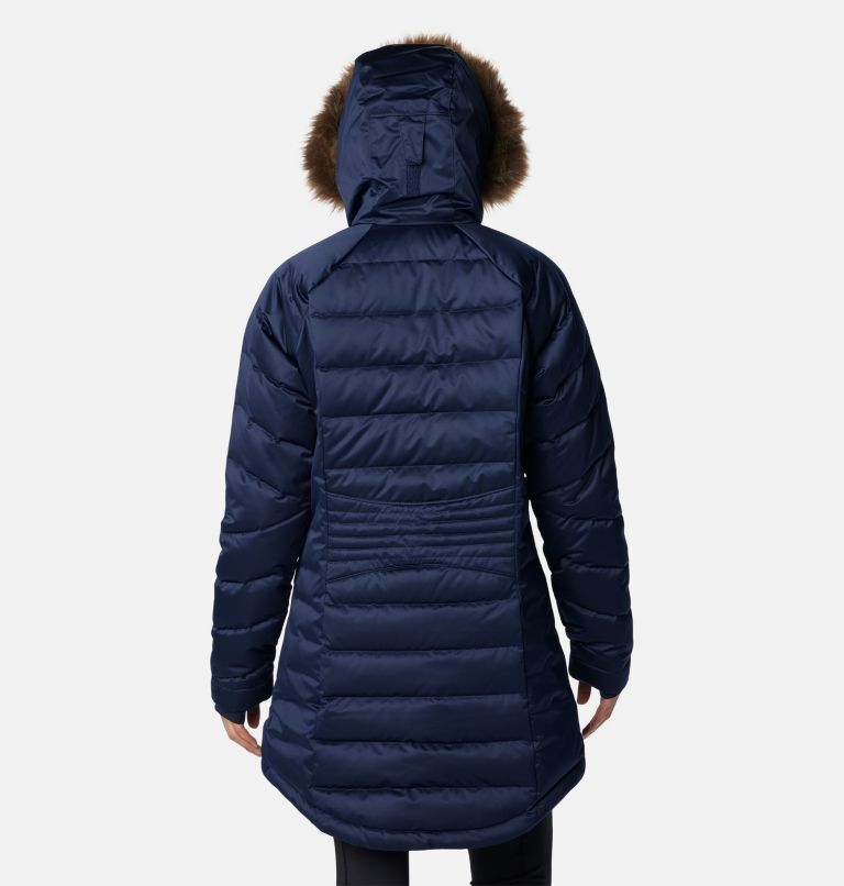 Manteau mi-long Lay D Down III pour femmes, Color: Dark Nocturnal Matte, image 2