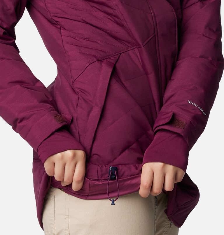 Manteau mi-long Lay D Down III pour femmes, Color: Marionberry Matte, image 9