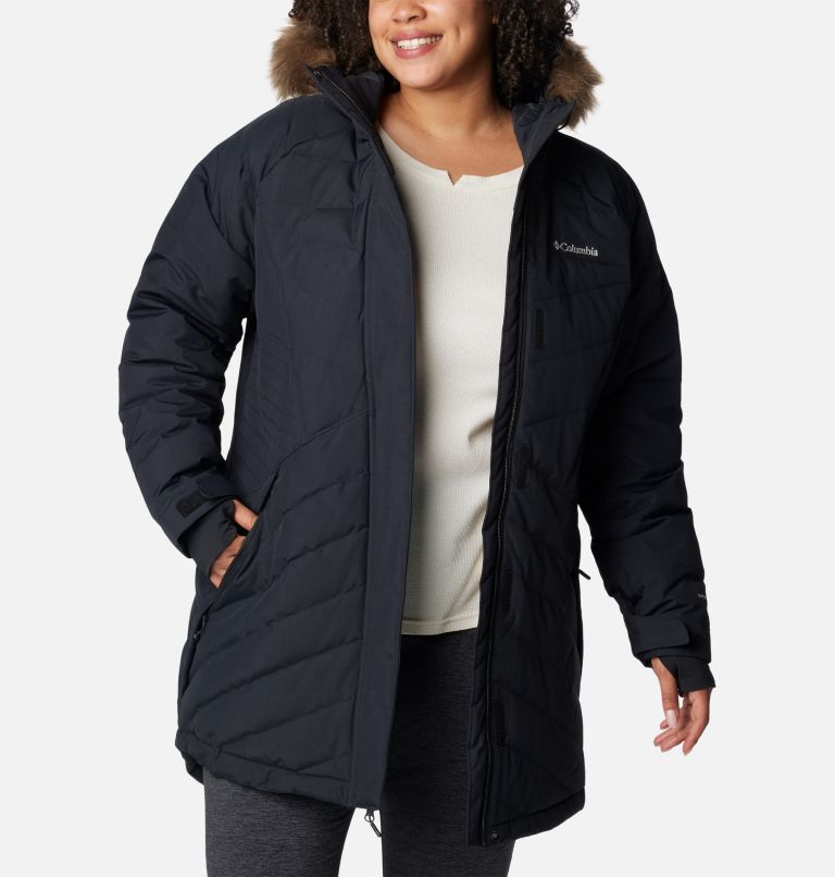 Thumbnail: Manteau mi-long Lay D Down III pour femmes – Grandes tailles, Color: Black Matte, image 10
