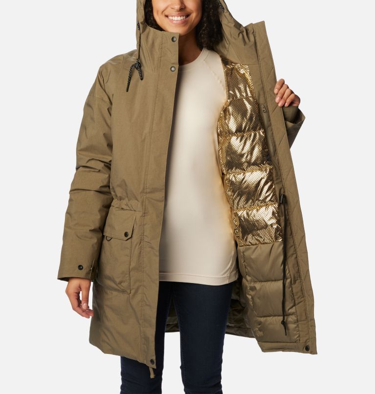 Thumbnail: Women's Rosewood Parka, Color: Stone Green, image 5