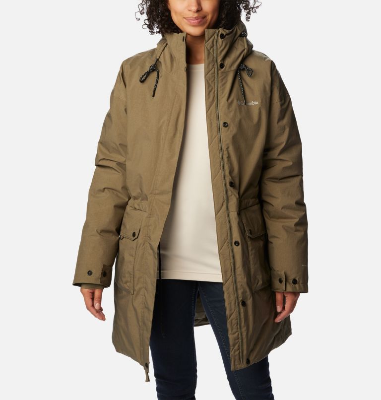 Thumbnail: Women's Rosewood Parka, Color: Stone Green, image 7