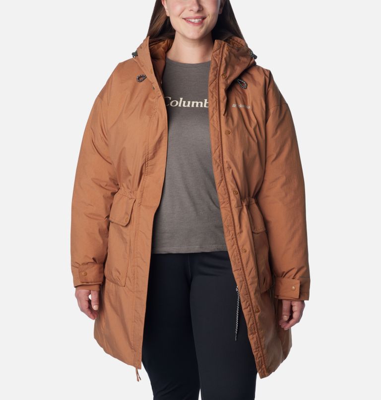 Women's Rosewood Parka - Plus Size, Color: Camel Brown, image 7