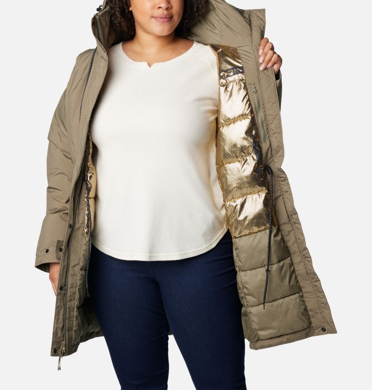 Women's Rosewood Parka - Plus Size, Color: Stone Green, image 5