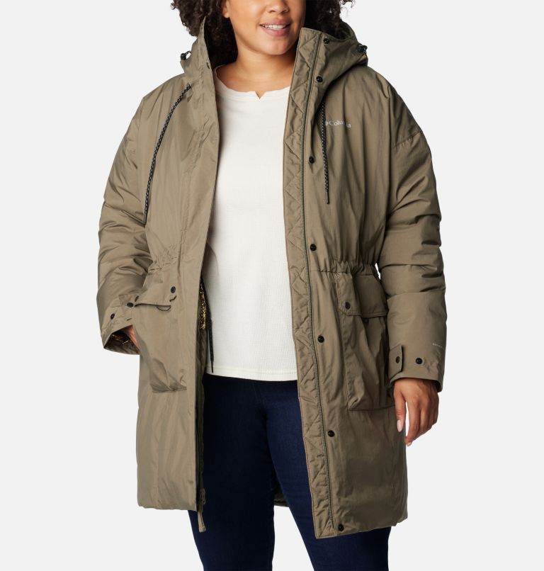 Women's Rosewood Parka - Plus Size, Color: Stone Green, image 7