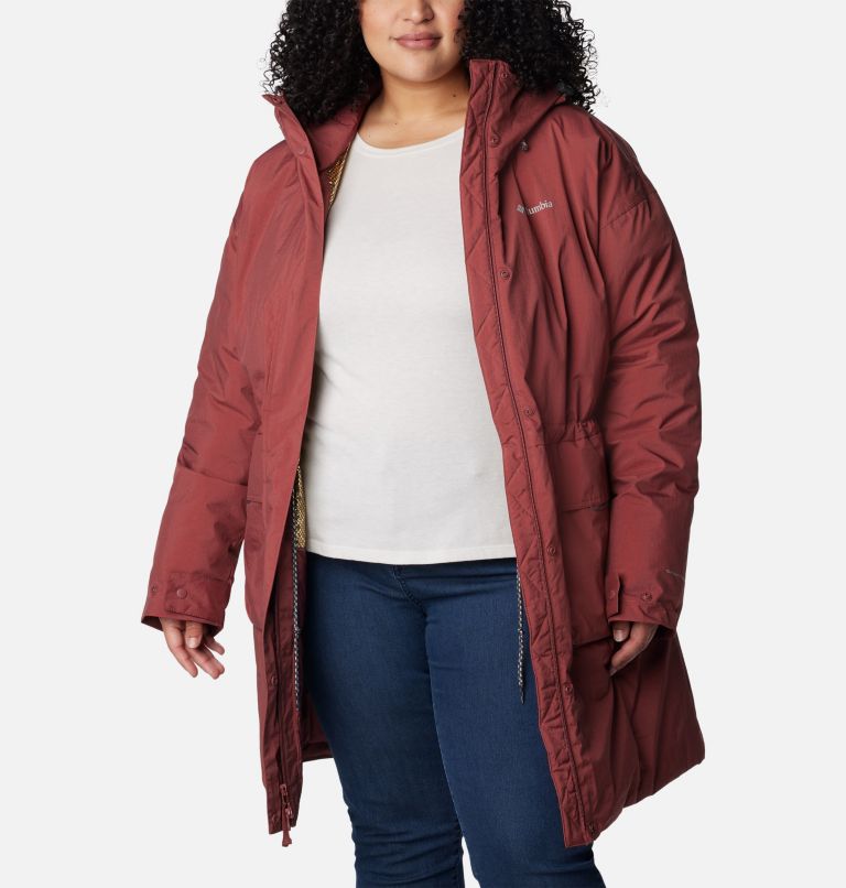 Ladies plus size clearance parka