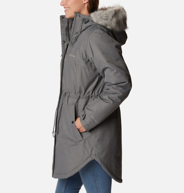 Columbia Women's Suttle Mountain Long Insulated Jacket Grey Coats