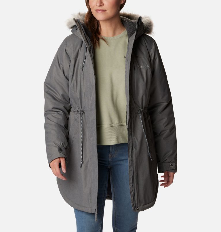 Thumbnail: Women's Suttle Mountain Mid Jacket, Color: City Grey, image 8