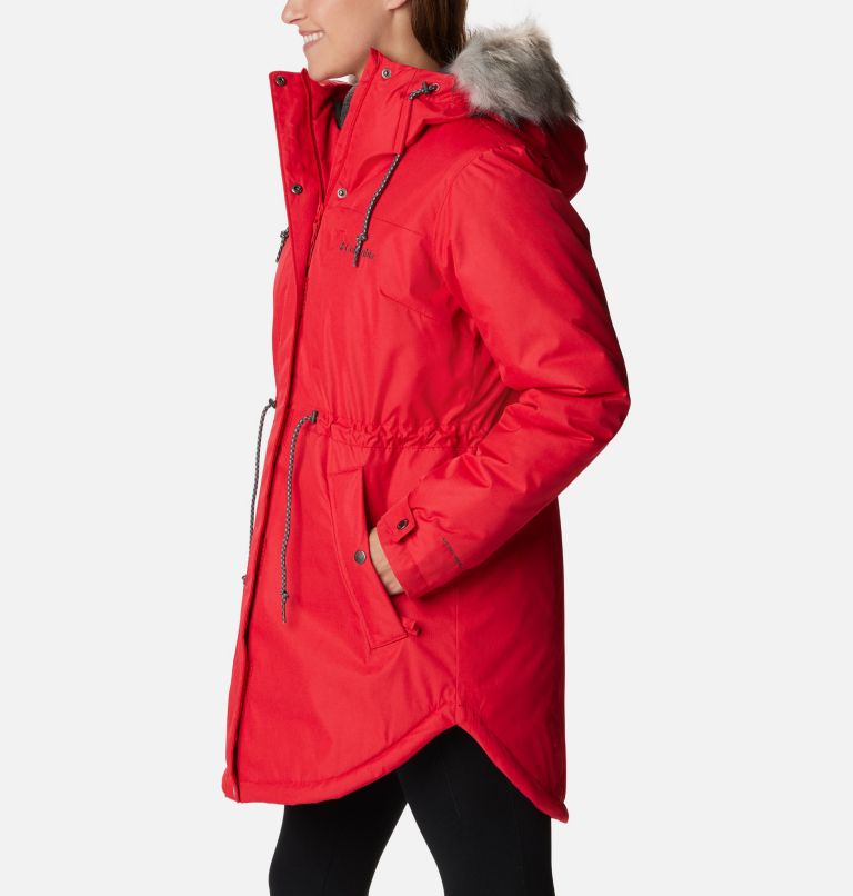 Thumbnail: Women's Suttle Mountain Mid Jacket, Color: Red Lily, image 3