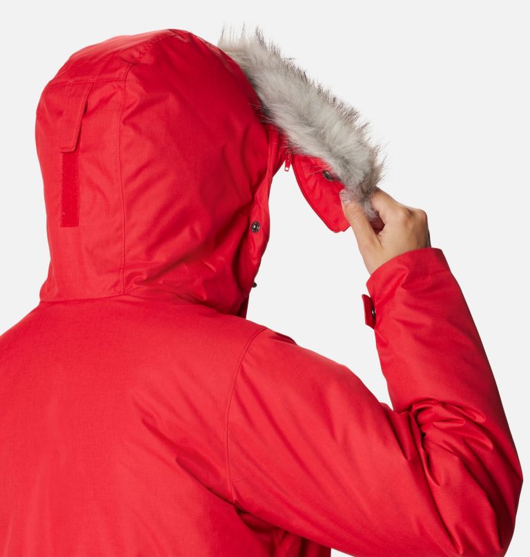Thumbnail: Women's Suttle Mountain Mid Jacket, Color: Red Lily, image 6