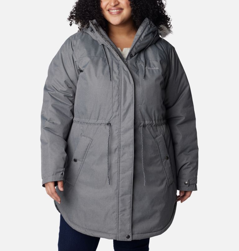 Thumbnail: Women's Suttle Mountain Mid Jacket - Plus Size, Color: City Grey, image 1