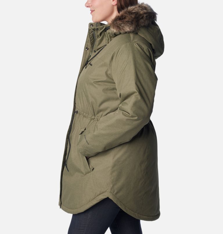 Women's Suttle Mountain Mid Jacket - Plus Size, Color: Stone Green, image 3