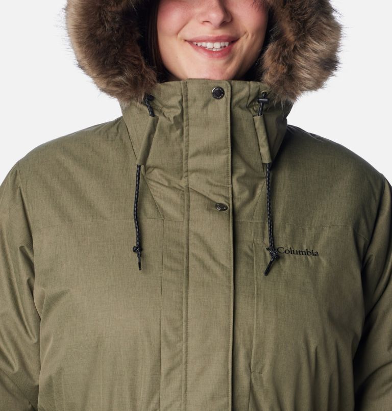 Women's Suttle Mountain Mid Jacket - Plus Size, Color: Stone Green, image 4
