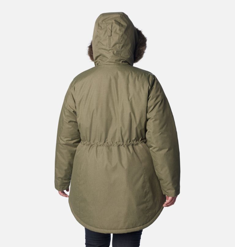 Thumbnail: Women's Suttle Mountain Mid Jacket - Plus Size, Color: Stone Green, image 2