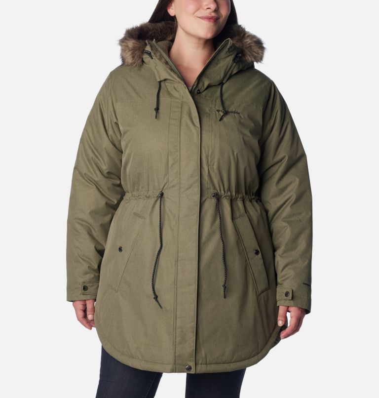 Women's Suttle Mountain Mid Jacket - Plus Size, Color: Stone Green, image 1