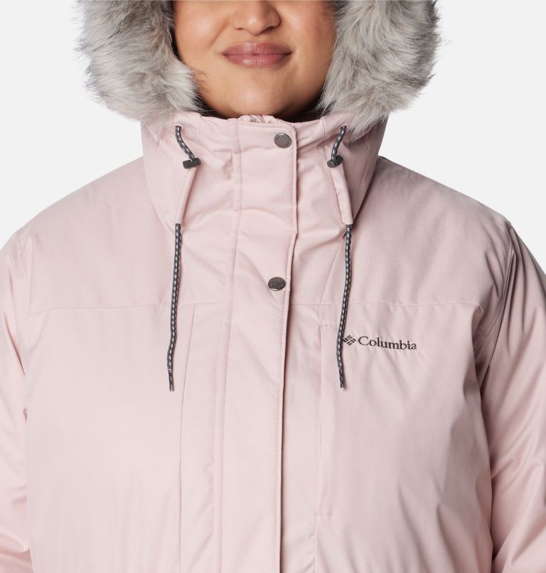Thumbnail: Women's Suttle Mountain Mid Jacket - Plus Size, Color: Dusty Pink, image 4