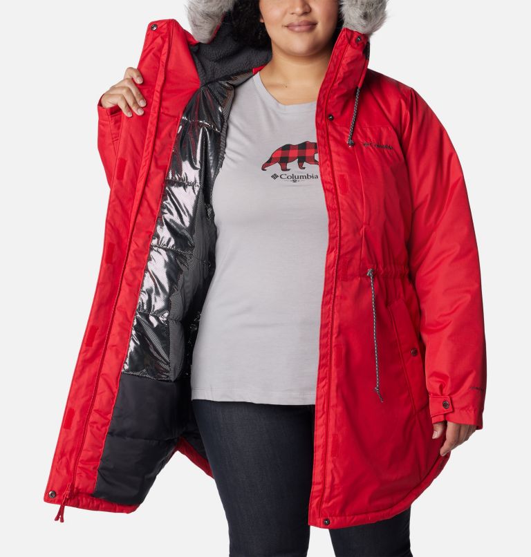 Thumbnail: Women's Suttle Mountain Mid Jacket - Plus Size, Color: Red Lily, image 5