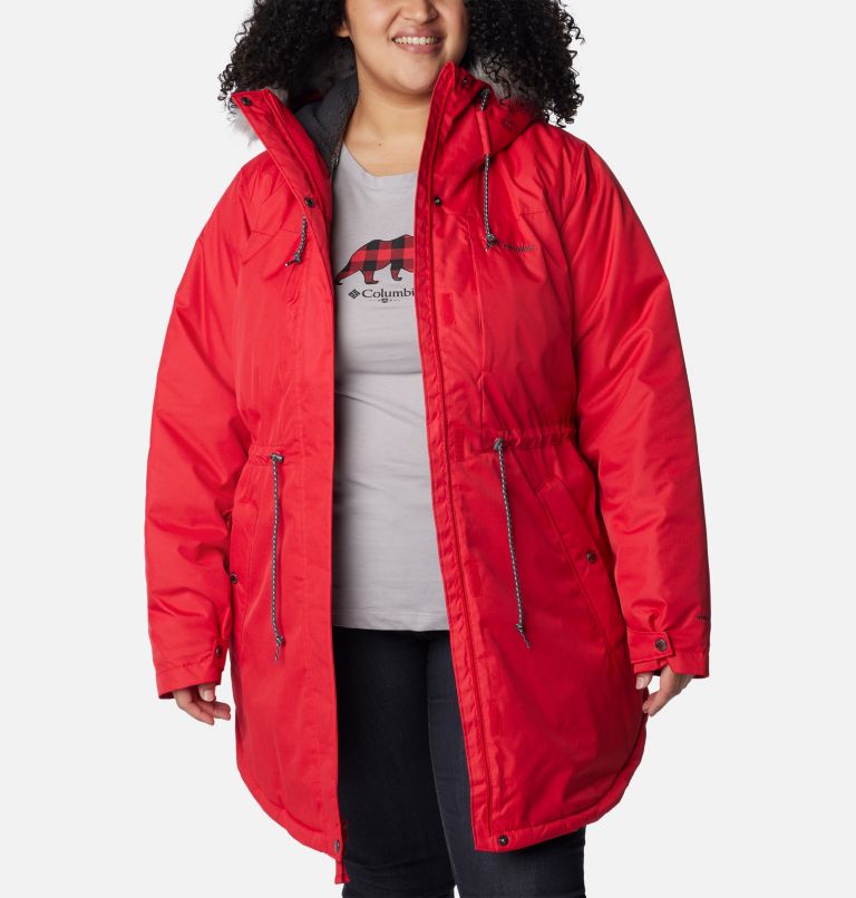 Women's Suttle Mountain Mid Jacket - Plus Size, Color: Red Lily, image 8