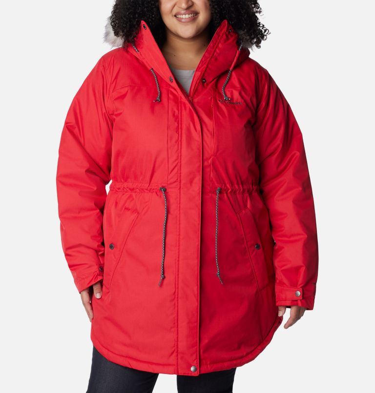 Women's Suttle Mountain Mid Jacket - Plus Size, Color: Red Lily, image 1