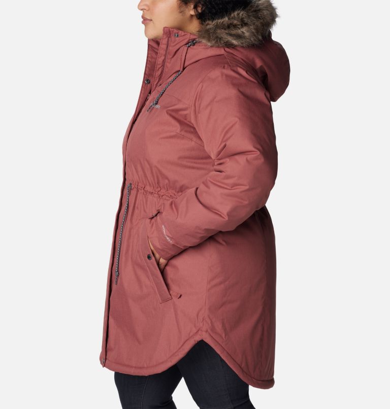 Thumbnail: Women's Suttle Mountain Mid Jacket - Plus Size, Color: Beetroot, image 3