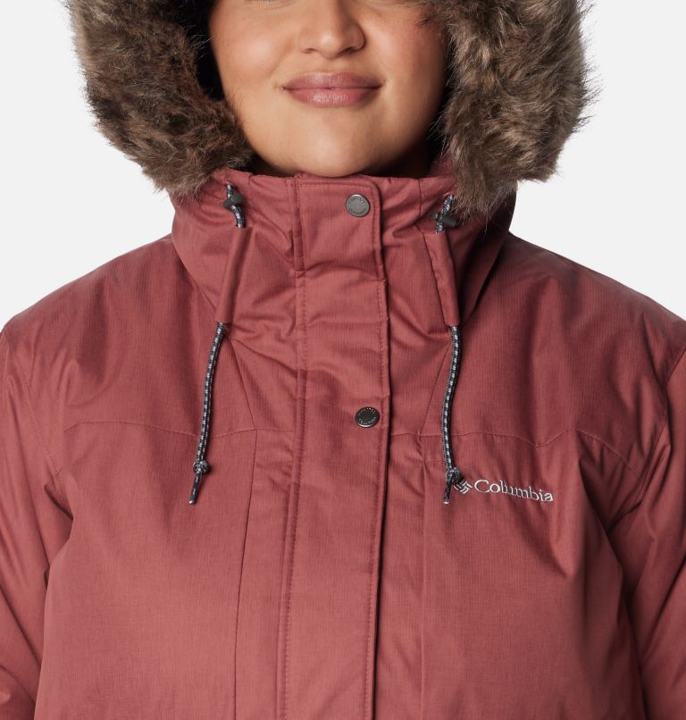 Women's Suttle Mountain Mid Jacket - Plus Size, Color: Beetroot, image 4