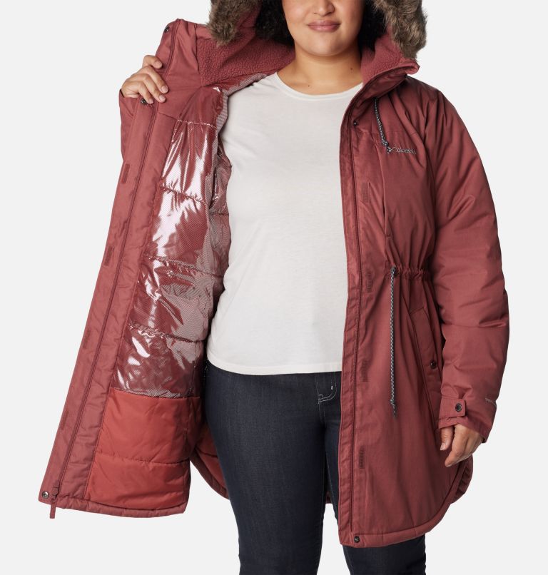 Women's Suttle Mountain Mid Jacket - Plus Size, Color: Beetroot, image 5