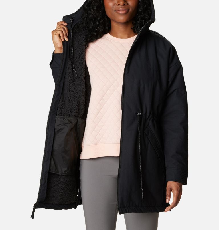 Thumbnail: Women's Crystal Crest Quilted Jacket, Color: Black, image 5
