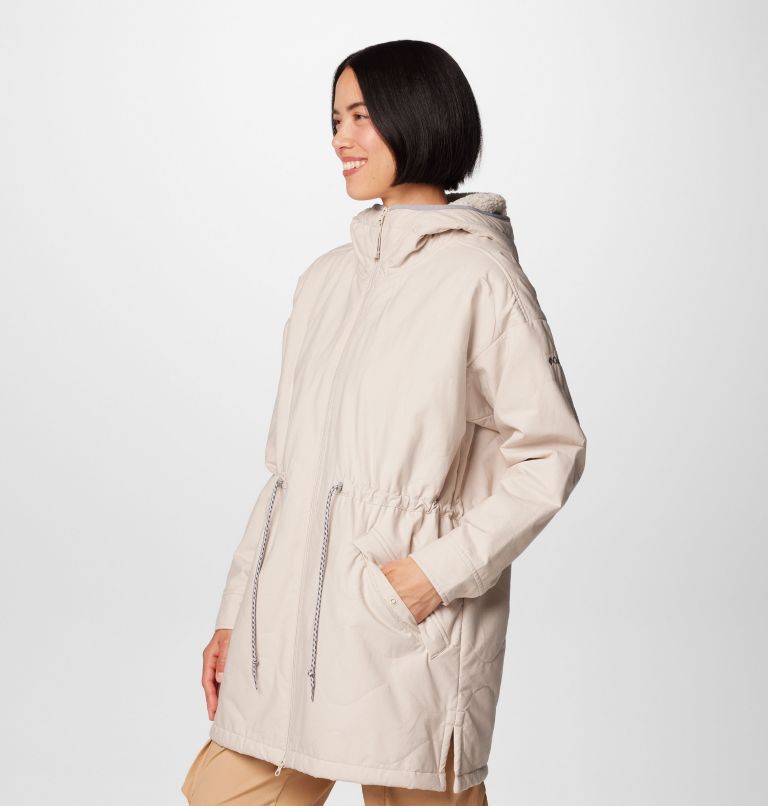 Women's Crystal Crest Quilted Jacket, Color: Dark Stone, image 4