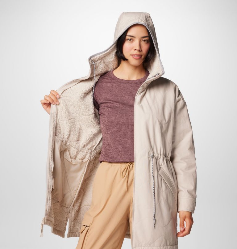 Women's Crystal Crest Quilted Jacket, Color: Dark Stone, image 6