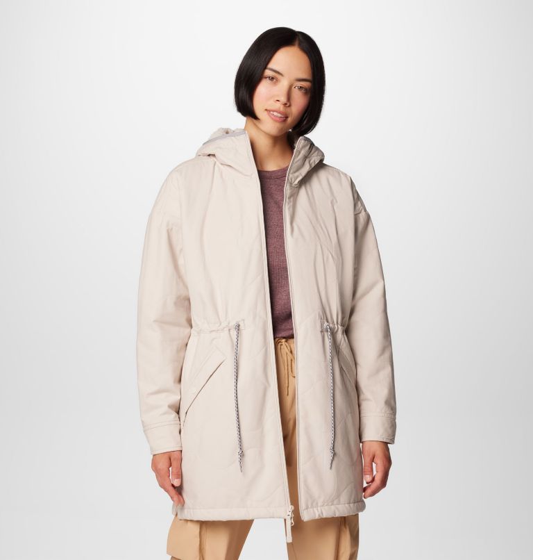 Women's Crystal Crest Quilted Jacket, Color: Dark Stone, image 7