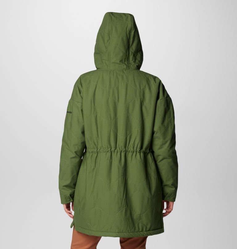 Women's Crystal Crest Quilted Jacket, Color: Canteen, image 2